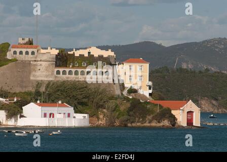 Il Portogallo, Regione Alentejo, Vila nova de Milfontes, Mira river Foto Stock