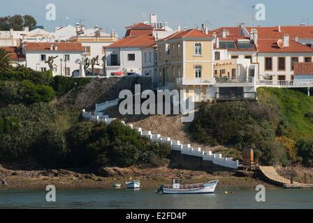 Il Portogallo, Regione Alentejo, Vila nova de Milfontes, Mira river Foto Stock