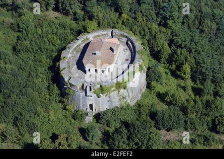 Francia, Gironde, Blaye, Fort Pate costruita da Vauban (vista aerea) Foto Stock