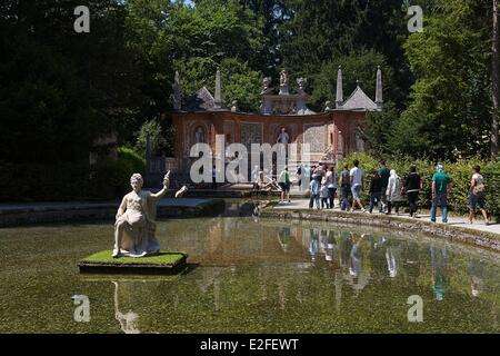 Austria, Land di Salisburgo, il Castello di Hellbrunn (Schloss Hellbrunn), Teatro Romano Foto Stock