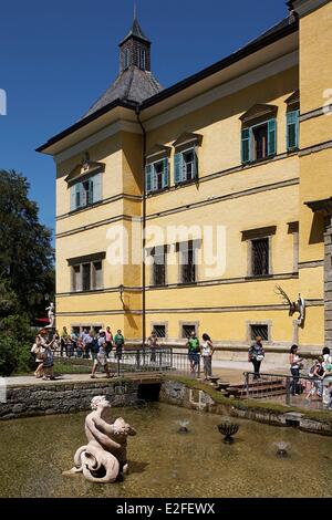 Austria, Land di Salisburgo, il Castello di Hellbrunn (Schloss Hellbrunn) Foto Stock