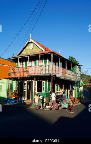 Indie Occidentali dei Caraibi, le Isole del Vento, Saint Lucia, Isola del nord, Gros Islet distretto, Rodney Bay, Gros Islet Foto Stock