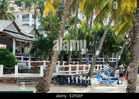 Indie occidentali Isole dei Caraibi del vento Saint Lucia North Island Castries District hotel Windjammer Landing Villa Beach Resort Foto Stock