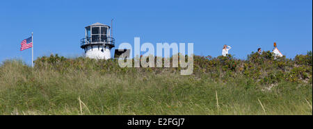 Stati Uniti, Massachusetts, Cape Cod, Chatham, South Beach, luce di Chatham, il faro Foto Stock