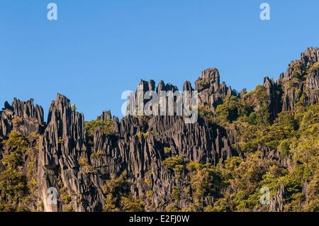 Francia, Nuova Caledonia, Grande Terre, regione Hienghen, famoso fiume Linderalique sito a Hyenghene Foto Stock