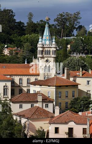 Portogallo Lisbona distretto UNESCO World Heritage Site Sintra Municipio (Pacos do Concelho) Foto Stock