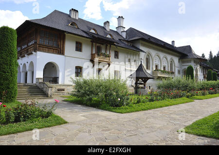Moldavia Romania Bukovina regione Monastero di Putna xv secolo restaurata negli edifici monastici Foto Stock