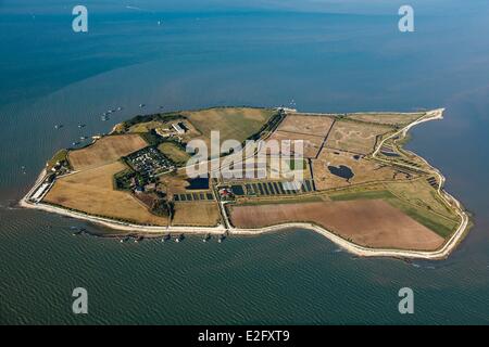 Francia Charente Maritime Port des Barques Madame Island Grand Site de France (vista aerea) Foto Stock