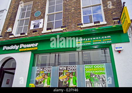 Paddy Power scommesse shop, Chinatown, West End, la City of Westminster, Londra, Inghilterra, Regno Unito Foto Stock