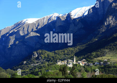 Francia Hautes Alpes Chateauroux les Alpes frazione di San Marcellino Foto Stock