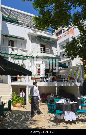 Marocco Casablanca Villa Rouget de l'isle fuori del ristorante Foto Stock
