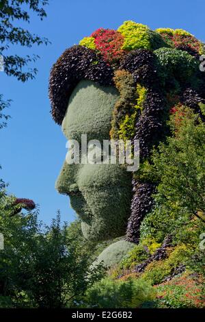 Canada Quebec Montreal provincia il Giardino Botanico la Mosaicultures Madre Terra Foto Stock