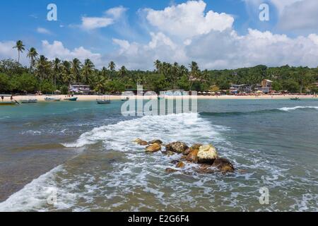 Sri Lanka provincia meridionale del distretto di Galle Unawatuna beach Foto Stock