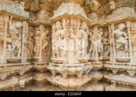 India Rajasthan hill fort del Rajasthan elencati come patrimonio mondiale dall' UNESCO Chittorgarh Samadhisvara tempio Foto Stock