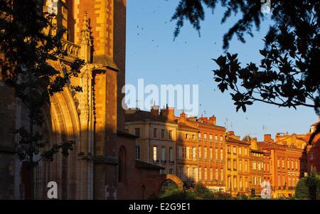 Francia Haute Garonne Tolosa la Cattedrale di Saint Etienne architettonica di dettaglio della Cattedrale Foto Stock