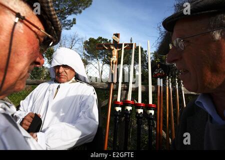 Italia Sicilia Gangi processione di Pasqua Foto Stock