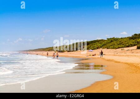 Italia Provincia di Livorno san vincenzo mare Mediterraneo Spiaggia San Vincenzo Foto Stock