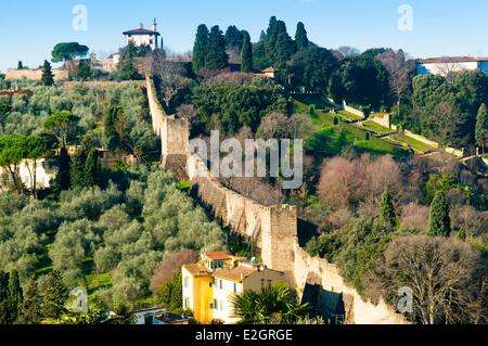 Italia Toscana Firenze mura medievali della città Foto Stock