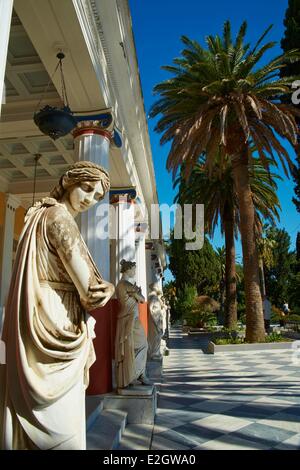 Grecia Isole Ionie Corfu isola Achilleion palazzo dell'imperatrice Elisabetta d'Austria sanno bene come Sissi Foto Stock