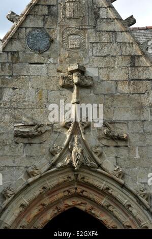 Francia Finisterre Saint Herbot tardo gotica Cappella di St Herbot Foto Stock