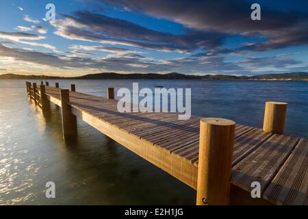 Francia Var (83) Grimaud pontoon in Saint Tropez golfo Foto Stock