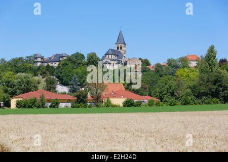 Francia Puy de Dome pianura Limagne Aubiat village Foto Stock