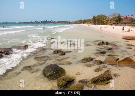 Cambogia Costa Sud Kompong canzone provincia Sihanoukville Sokha Beach Foto Stock