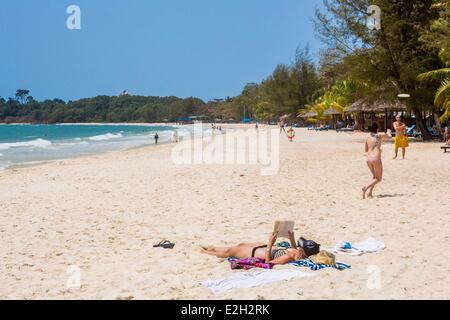 Cambogia Costa Sud Kompong canzone provincia Sihanoukville Sokha Beach Foto Stock