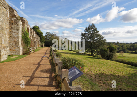 Il campo di battaglia dove nel 1066 Guglielmo duca di Normandia, conquistato Harold nella battaglia di Hastings Abbazia di Battle East Sussex Regno Unito Foto Stock