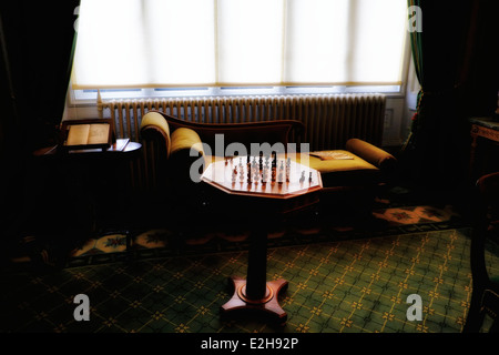 Interior shot del salon Colazione Wollaton Hall di Nottingham REGNO UNITO Inghilterra Foto Stock