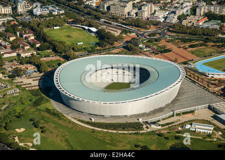 Vista aerea, Stadio Green Point, Città del Capo, Western Cape, Sud Africa Foto Stock