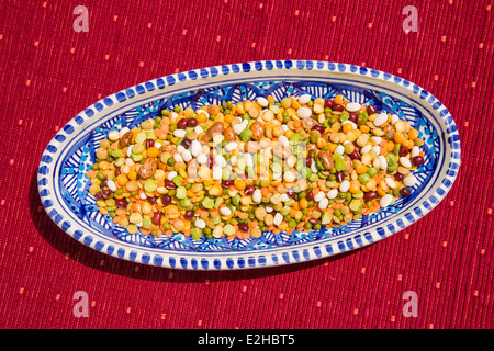 Legumi misti hanno un elevato valore nutrizionale Foto Stock