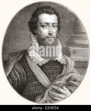 Robert Devereux, 2° Conte di Essex, 1565-1601. Nobile inglese e uno dei preferiti di Elisabetta I. Foto Stock