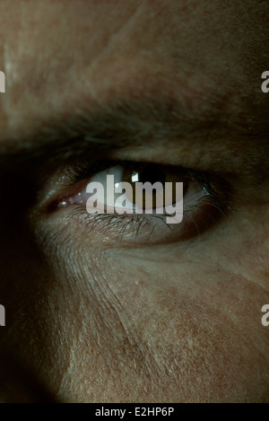 Man's eye, close-up Foto Stock