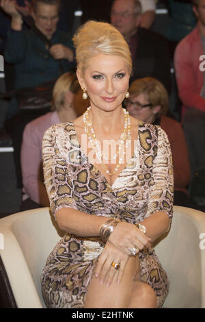 Desiree Nick sul talkshow tedesco ZDF Markus Lanz. Dove: Amburgo, Germania quando: 22 Gen 2013 Foto Stock