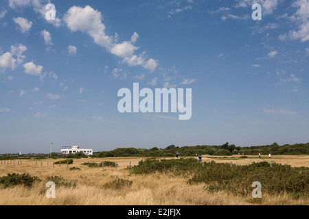 Golf club a Hayling Island, Hampshire, Inghilterra, Regno Unito Foto Stock