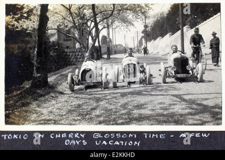 Questa fotografia tratta dall'album di al Menasco mostra barnstormer Art Smith, un famoso aviatore noto per le sue emozionanti esibizioni negli anni '1920 Smith, insieme ad Albert Menasco, contribuì allo sviluppo dell'intrattenimento aereo e dimostrò le prime tecniche di volo a un grande pubblico. Foto Stock