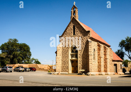 Santuario di Nostra Signora di Lourdes , San Juan parrocchia, Ohkay Owingeh Pueblo, Nuovo Messico Foto Stock