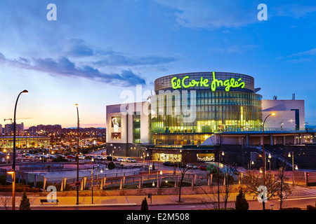 " El Corte Inglés" El Centro Bercial. Getafe. Madrid. Spagna Foto Stock