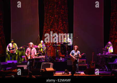 Portsmouth, Virginia, Stati Uniti d'America. 17 Giugno, 2014. Cantanti DARYL HALL E JOHN AVENA di 'Hall e avena' esegue dal vivo presso il Padiglione Ntelos. © Jeff Moore/ZUMA filo/ZUMAPRESS.com/Alamy Live News Foto Stock