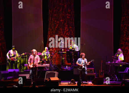 Portsmouth, Virginia, Stati Uniti d'America. 17 Giugno, 2014. Cantanti DARYL HALL E JOHN AVENA di 'Hall e avena' esegue dal vivo presso il Padiglione Ntelos. © Jeff Moore/ZUMA filo/ZUMAPRESS.com/Alamy Live News Foto Stock