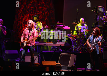 Portsmouth, Virginia, Stati Uniti d'America. 17 Giugno, 2014. Cantanti DARYL HALL E JOHN AVENA di 'Hall e avena' esegue dal vivo presso il Padiglione Ntelos. © Jeff Moore/ZUMA filo/ZUMAPRESS.com/Alamy Live News Foto Stock