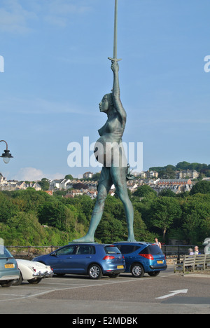 Verity Damian Hirst in Ilfracombe Foto Stock