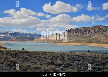 Bella nuvole sopra Curecanti National Recreation Area Foto Stock