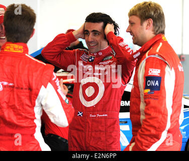 Dario Franchitti partecipa alla serie Rolex sessioni di test al Daytona International Speedway di Daytona Beach, Florida. Dotato di: Dario Franchitti dove: Daytona Beach, Florida, Stati Uniti quando: 09 Gen 2013 Foto Stock