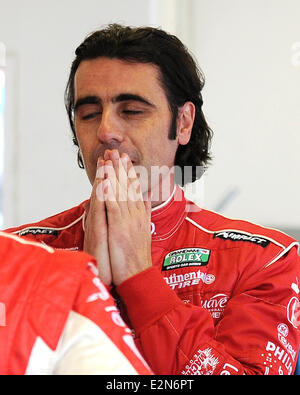 Dario Franchitti partecipa alla serie Rolex sessioni di test al Daytona International Speedway di Daytona Beach, Florida. Dotato di: Dario Franchitti dove: Daytona Beach, Florida, Stati Uniti quando: 09 Gen 2013 Foto Stock