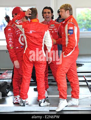 Dario Franchitti partecipa alla serie Rolex sessioni di test al Daytona International Speedway di Daytona Beach, Florida. Dotato di: Dario Franchitti dove: Daytona Beach, Florida, Stati Uniti quando: 09 Gen 2013 Foto Stock