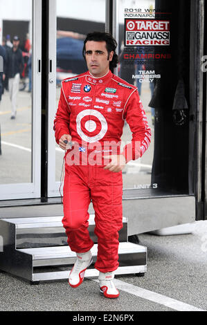 Dario Franchitti partecipa alla serie Rolex sessioni di test al Daytona International Speedway di Daytona Beach, Florida. Dotato di: Dario Franchitti dove: Daytona Beach, Florida, Stati Uniti quando: 09 Gen 2013 Foto Stock