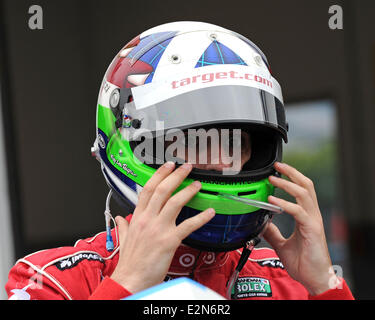 Dario Franchitti partecipa alla serie Rolex sessioni di test al Daytona International Speedway di Daytona Beach, Florida. Dotato di: Dario Franchitti dove: Daytona Beach, Florida, Stati Uniti quando: 09 Gen 2013 Foto Stock