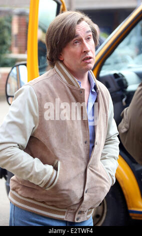 "Alan Partridge: il film' le riprese in Norwich City Center dotato di: Steve Coogan dove: Norfolk, Regno Unito quando: 28 Feb 2013 Foto Stock